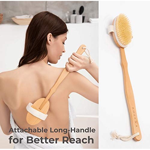 Dry Brushing Body Brush Set - Best for Cellulite, Lymphatic Drainage & Skin E...