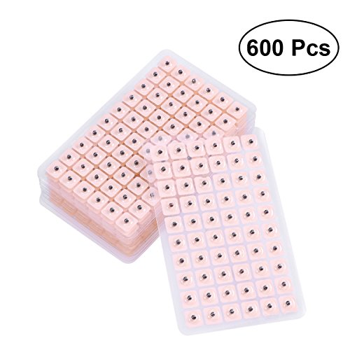 ROSENICE 600 Counts Acupuncture Vaccaria Ear Seeds Disposable Ear Press Seeds...