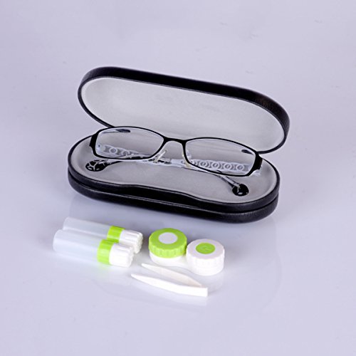 ROSENICE Contact Lenses 2-in-1 Eyeglass and Contact Lens Case Double Use Port...