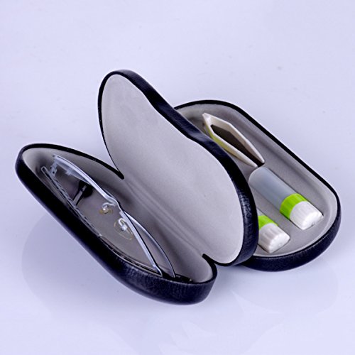 ROSENICE Contact Lenses 2-in-1 Eyeglass and Contact Lens Case Double Use Port...