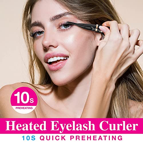 ROSETRA Heated Eyelash Curler, Electric Eyelash Curler with Comb and Clip, US...
