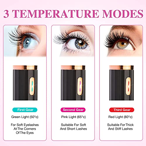 ROSETRA Heated Eyelash Curler, Electric Eyelash Curler with Comb and Clip, US...