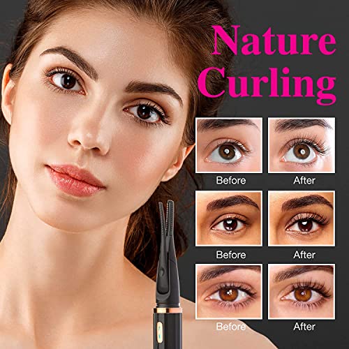 ROSETRA Heated Eyelash Curler, Electric Eyelash Curler with Comb and Clip, US...