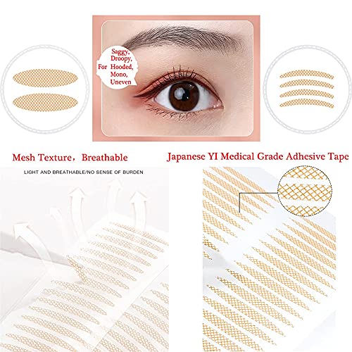 RosinKing 4 Packs Natural Double Eyelid Tape Stickers Self-Adhesive Eyelid Li...