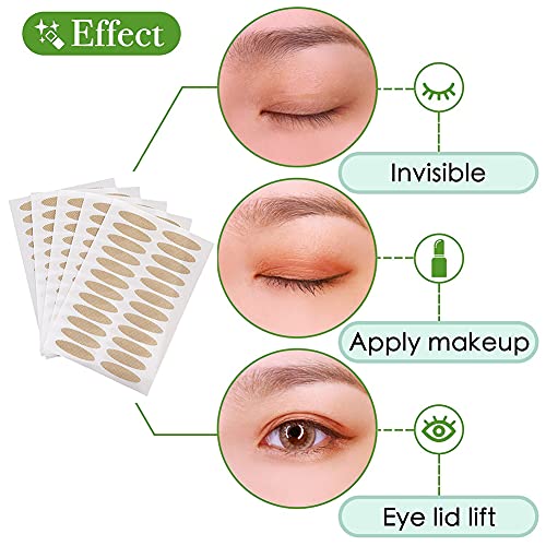 RosinKing 4 Packs Natural Double Eyelid Tape Stickers Self-Adhesive Eyelid Li...