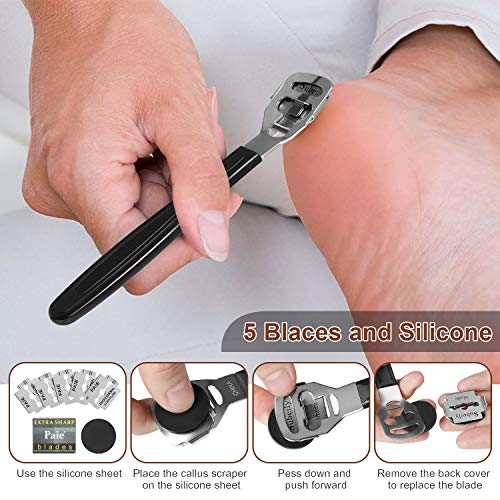 Professional Pedicure Kit, Rosmax 15 in 1 Pedicure Tools Stainless Steel Wash...