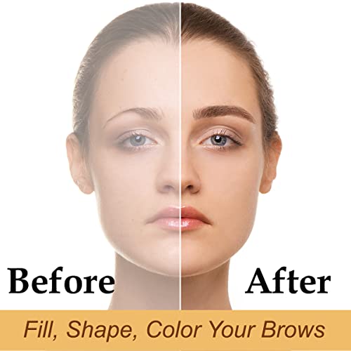 Eyebrow Stamp Stencil Kit, One Step Eyebrow Stamp and Shaping Kit, Perfect Ey...