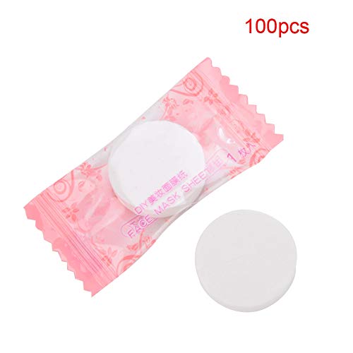 Rotekt 100pcs Non-woven Fabric Compressed Cotton Facial Face Mask Sheet Paper...
