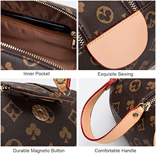 Toiletry Bag for Men & Women, Portable Vegan Leather Large Retro Cosmetic Zip...