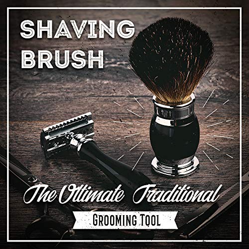 Shaving Brush Set - Professional Shaving Brush with 100% Pure Badger Bristles...