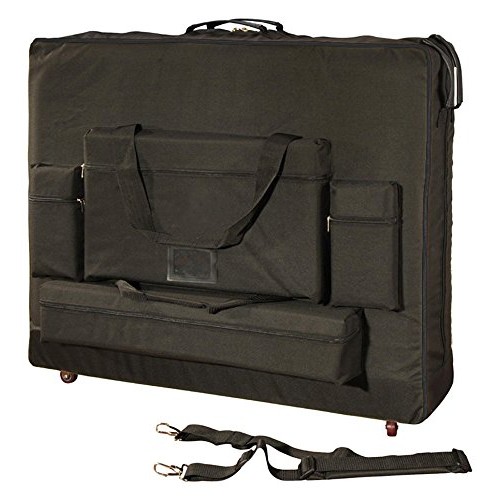 Royal Massage Deluxe Black Universal Oversized Massage Table Carry Case w/Whe...