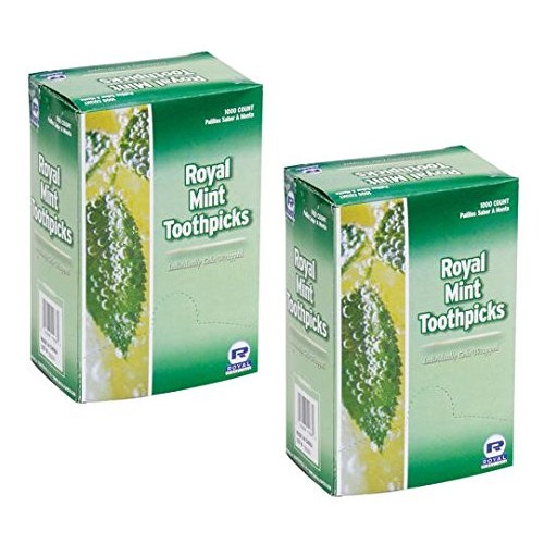 Royal Mint Individual Cello Wrapped Toothpicks (2 PACK)