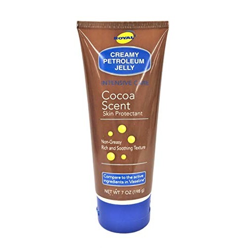 ROYAL Vitamin E Creamy Cocoa scent Petroleum Jelly Skin 7 Oz.