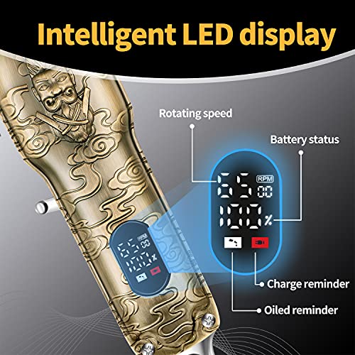 Roziapro Hair Clippers for Men T-Blade Trimmer Professional Barber Clippers -...