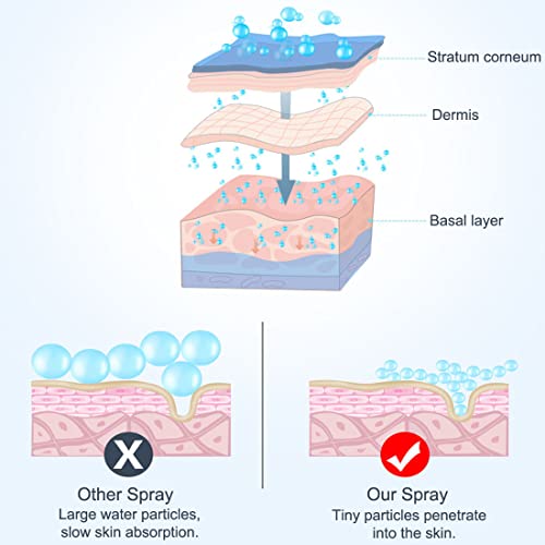 Nano Facial Mister Portable Mist Sprayer with Mirror Mini Cool Mist Spray for...