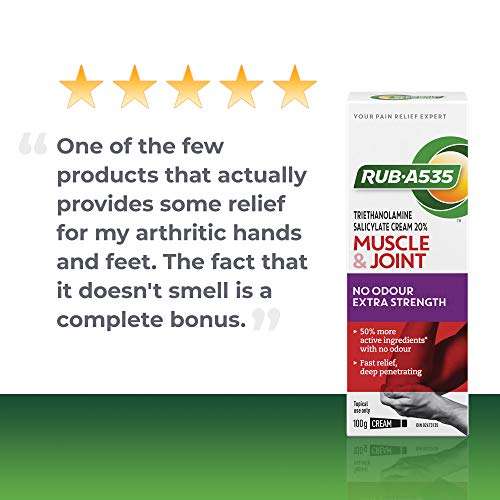 RUB A535 ULTRA STRENGTH NO ODOUR CREAM For Deep Penetrating Relief of Muscle,...