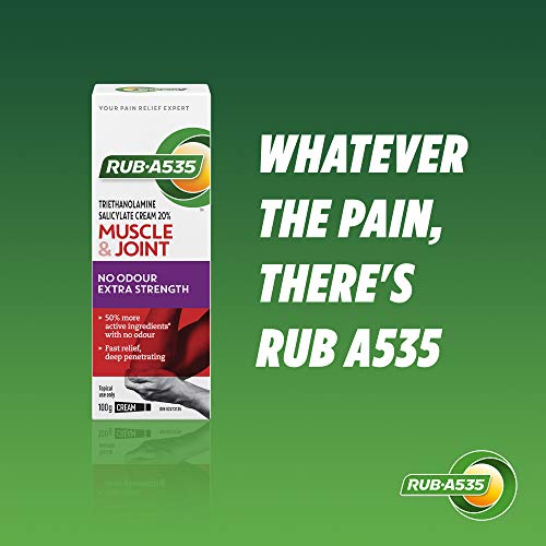 RUB A535 ULTRA STRENGTH NO ODOUR CREAM For Deep Penetrating Relief of Muscle,...