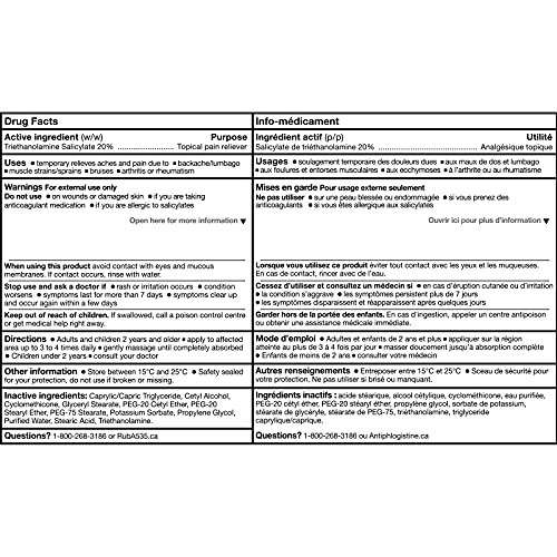 RUB A535 ULTRA STRENGTH NO ODOUR CREAM For Deep Penetrating Relief of Muscle,...