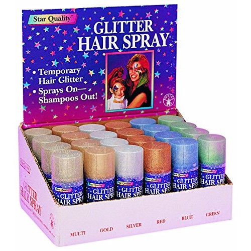 Rubie's Costume 18023 Co Glitter Hairspray, Gold, One Size