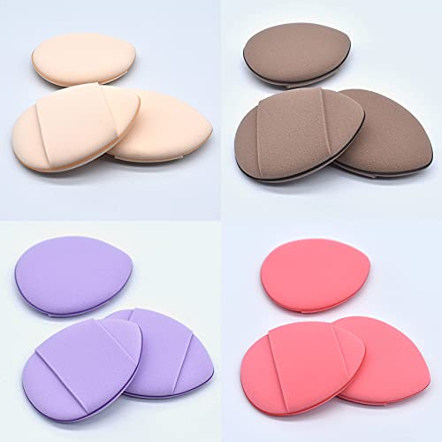 RUBIXIAN Finger Puff, 4 Pcs Mini Makeup Puff, Super Soft Beauty Makeup Tools,...