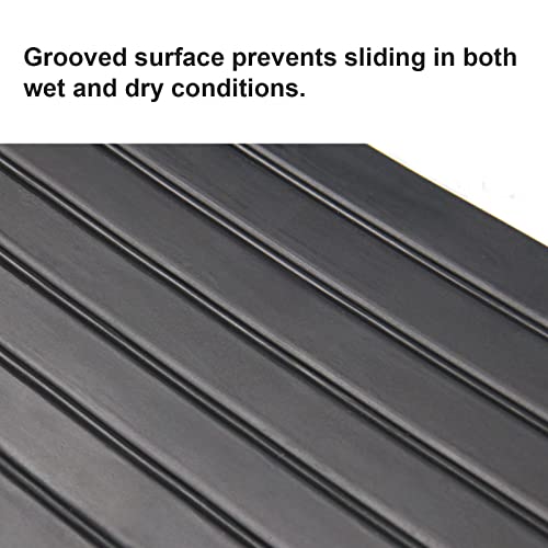 Ruedamann 1.5" Rise Solid Rubber Wheelchair Ramp,1500 lbs Capacity,Threshold ...