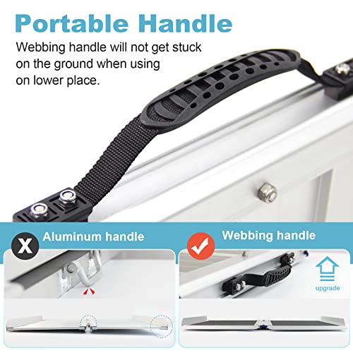 Ruedamann 3'L×30.3" W, 600 lbs Capacity Non-Skid Threshold Ramp, Portable Alu...