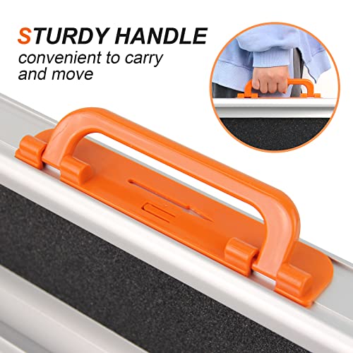 Ruedamann 7'L×8.3" W Adjustable Aluminum Wheelchair Ramp,600lbs Capacity,Port...