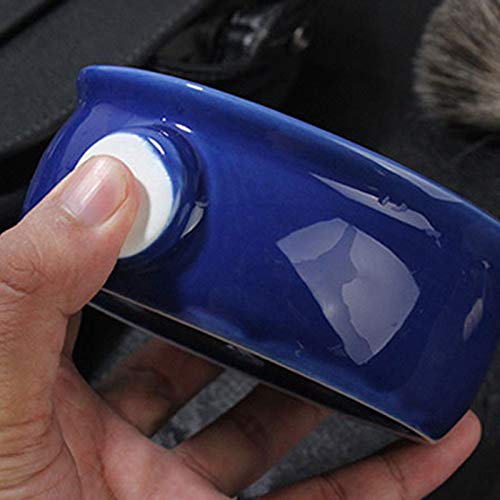 Ruellison Ceramic Men's Shaving Mug Bowl Cup Thread Bottom Wide Mouth for Sha...