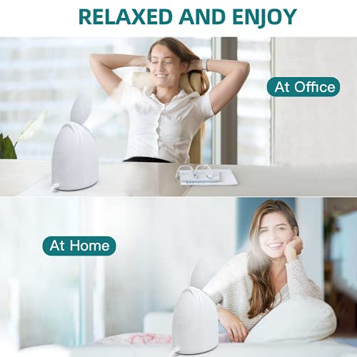Facial Steamer, RUEOO Nano Hot Steam Face Spa Device Ionic Face Steaming Mach...