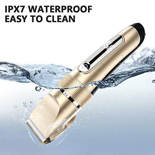 Hair Clippers for Men, RUEOO Cordless Hair Trimmer Set, Rechargeable LED Disp...