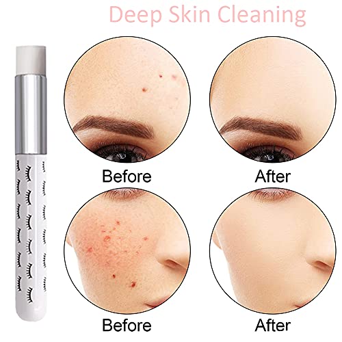 RUFRY Lash Shampoo Brushes, 5Pcs Eyelash Extensions Nose Pore Deep Cleaning B...