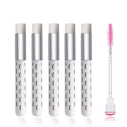 RUFRY Lash Shampoo Brushes, 5Pcs Eyelash Extensions Nose Pore Deep Cleaning B...