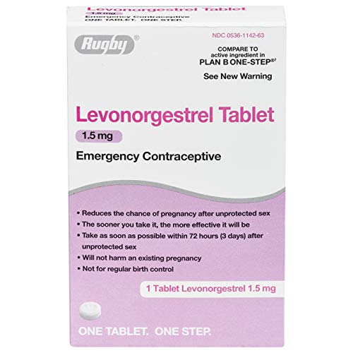Rugby Levonorgestrel 1.5mg Emergency Contraceptive Tablet (Compare to Plan B ...