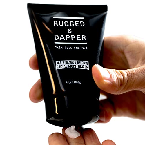 RUGGED & DAPPER Age + Damage Defense Facial Moisturizer | Dual Purpose Face L...