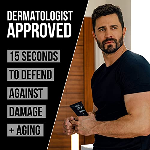 RUGGED & DAPPER Age + Damage Defense Facial Moisturizer | Dual Purpose Face L...