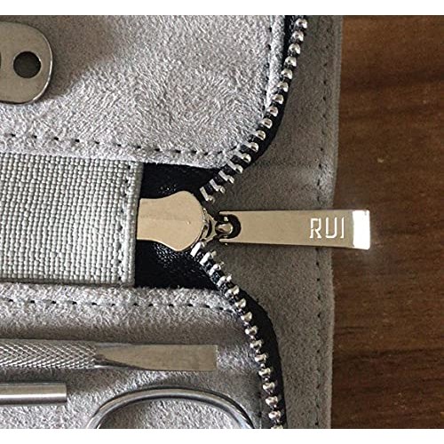 Rui Smiths Pro Stainless Steel 8-Piece Manicure Kit For Home And Salon With P...