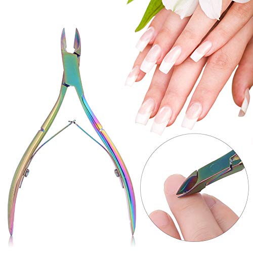 Ruiqas Cuticle Nipper Set Cuticle Pusher Cutters Nail Clipper Trimmer Scissor...