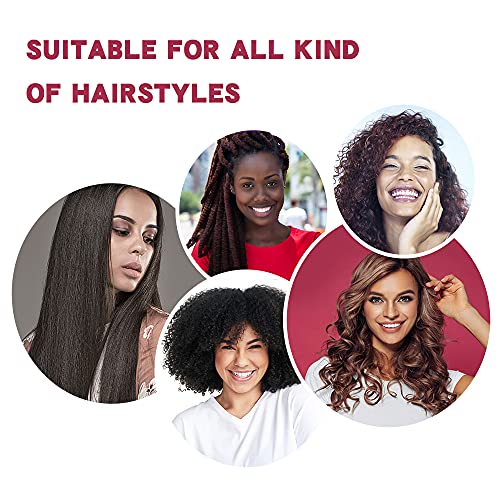 2PCS Satin Hair Bonnet for Black Women Elastic Wide Band Sleep Cap Single Lay...