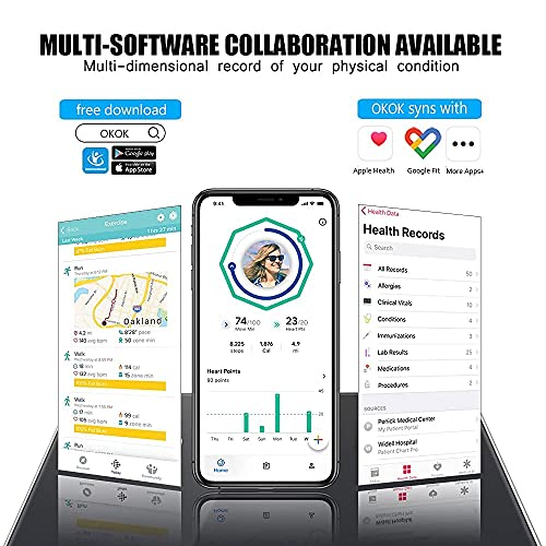 Weight Scale Digital Scales for Body Weight Body Fat Scale Bluetooth Scale Sm...