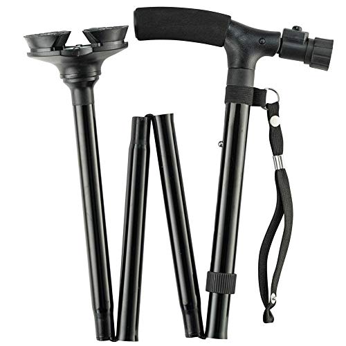 Folding Cane with Led Light, Adjustable Canes and Walking Sticks for Men and ...