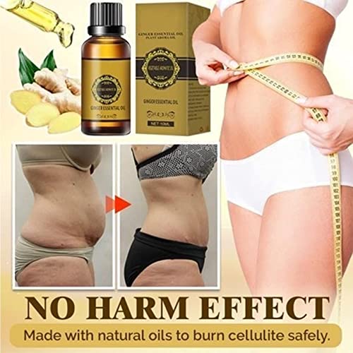 6PCS Belly Drainage Ginger Oil, Slimming Tummy Ginger Oil Ginger Oil Lymphati...