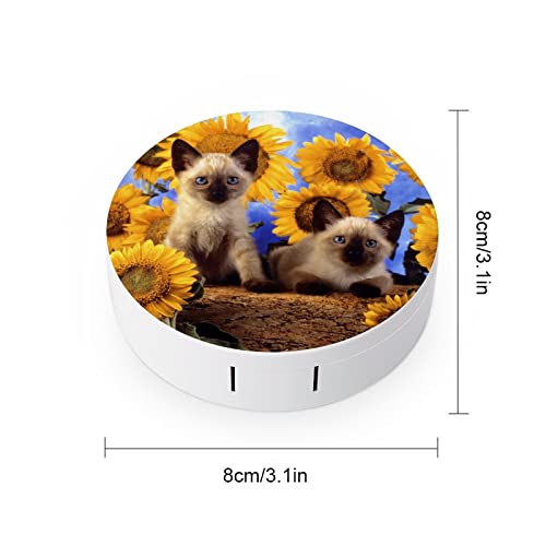 RUORUO Fashion Cosmetic Contact Lens Case Portable Box Kit with Mirror A Litt...