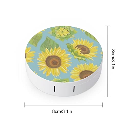 RUORUO Fashion Cosmetic Contact Lens Case Portable Box Kit with Mirror Elegan...