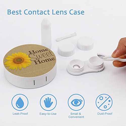 RUORUO Fashion Cosmetic Contact Lens Case Portable Box Kit with Mirror Sweet ...
