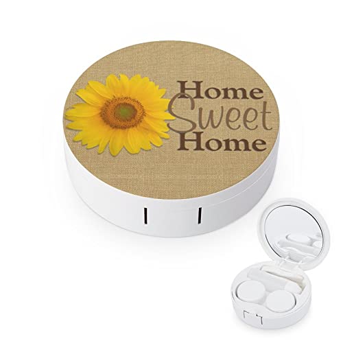 RUORUO Fashion Cosmetic Contact Lens Case Portable Box Kit with Mirror Sweet ...