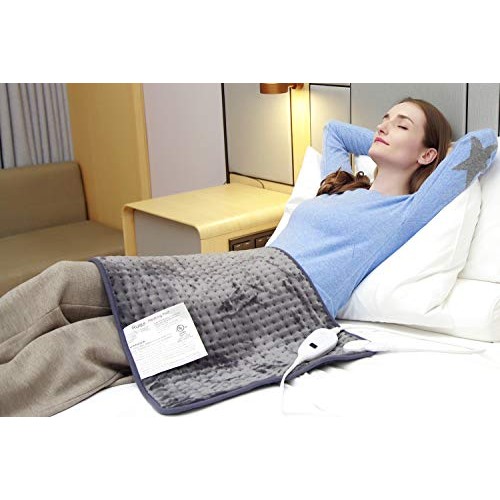 Ruqiji 17''x33'' XXXL King Size Heating Pad with Fast-Heating Technology&6 Te...