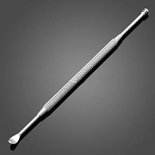 Rurah Portable Double-ended Stainless Steel Spiral Earpick Spoon Ear Wax Remo...
