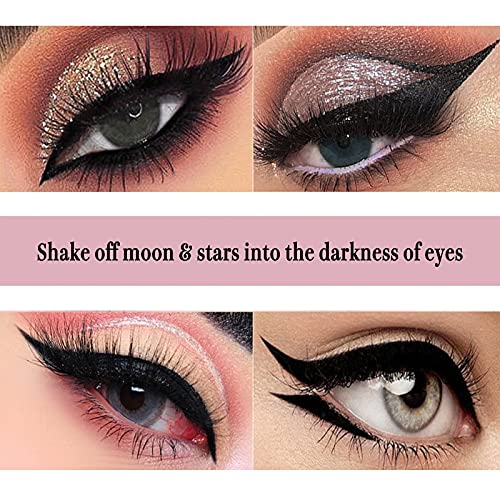 2 Count Waterproof Liquid Eyeliner Ultra-Fine Felt Tip Smudge Resistant Eye M...