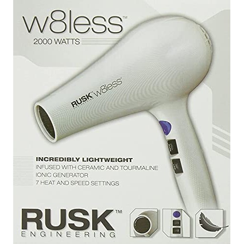RUSK Engineering W8less Professional 2000 Watt Dryer, Lightweight, Penetrates...