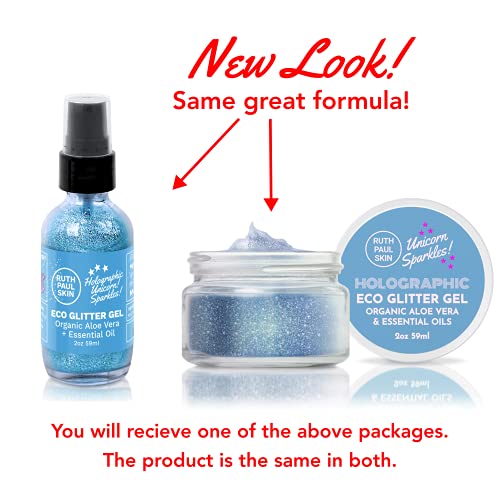 Holographic Face, Body Glitter Gel: for Women & Girls | Biodegradable Glitter...